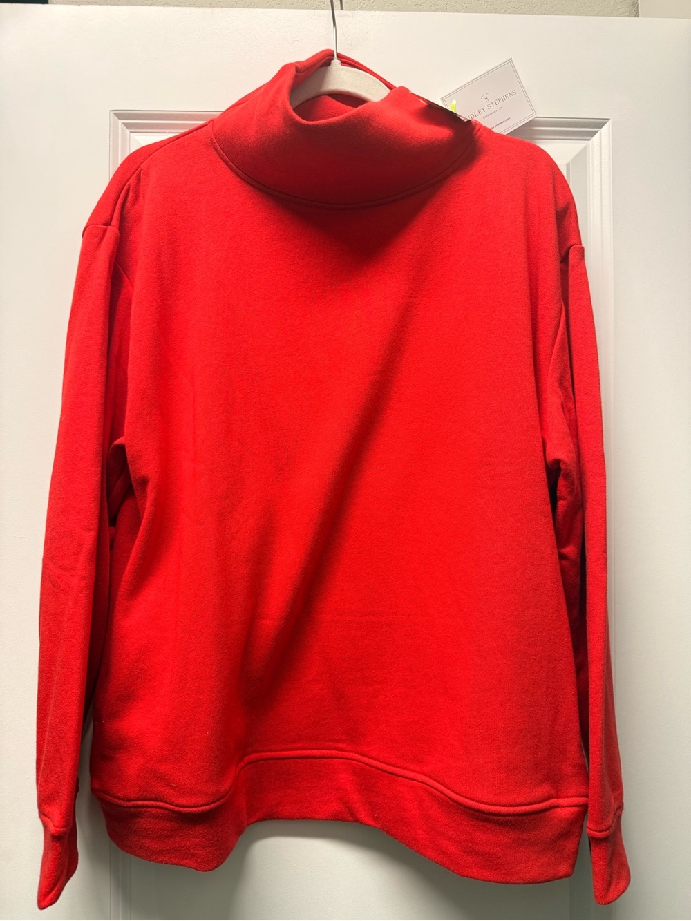 NWT Dudley Stephens Blair Red Turtleneck
